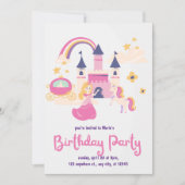 かわいい子供の誕生日パーティー招待状 招待状 (正面)