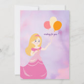 かわいい子供の誕生日パーティー招待状 招待状 (裏面)