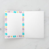 かわいい子供の誕生日プールパーティーありがとう サンキューカード (内部)