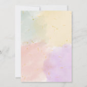 かわいい子供の誕生日招待状 招待状 (裏面)