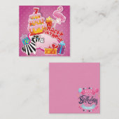 かわいい子供の誕生日 ノートカード (正面/裏面)