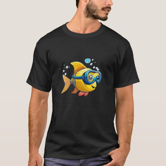 かわいい子供の魚のコスチューム Tシャツ (正面)