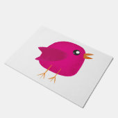 かわいい子供の鳥 ドアマット (アングル)