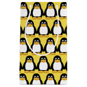 かわいい子供のPenquinの動物の動物園の誕生会 スモールペーパーバッグ (正面)