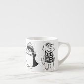 かわいい子供向けのキャラクター エスプレッソカップ (右)