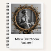 かわいい子供向けのスケッチブック ノート (正面)