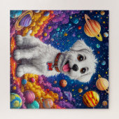 かわいい子供向けの宇宙ギフト カートゥーン犬 ジグソーパズル (横)