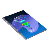 かわいい子供向けロボットが本を読む ノートブック (右側)