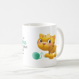 かわいい子供猫およびヤーンの聖書はマグを作詩します コーヒーマグカップ