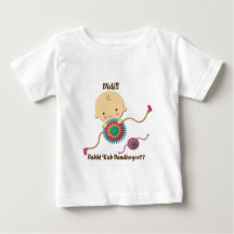かわいい子供用ラクシャバンダンTシャツ
