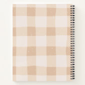 かわいい子供用名前付きマンガ風イラストねこ ノートブック (裏面)