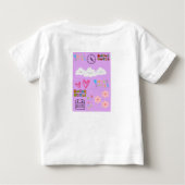 かわいい子供用Tシャツ - 楽しくて快適で愛らしい! ベビーTシャツ (裏面)
