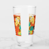 かわいい子供部屋のジャングル動物の装飾 タンブラーグラス (左)
