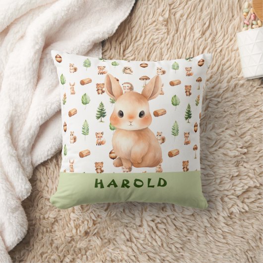 かわいい子供部屋ウサギ クッション (ブランケット)
