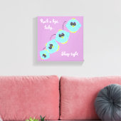 かわいい子供部屋ルーム鳥の漫画 キャンバスプリント (インサイチュ (リビング))