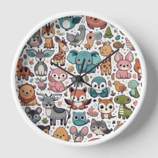 かわいい子供部屋時計 壁時計 (正面)