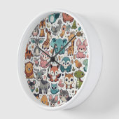 かわいい子供部屋時計 壁時計 (傾斜)