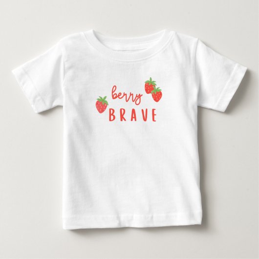 かわいい子供 少年少女 勇気 がん 闘病 ベビーTシャツ (正面)