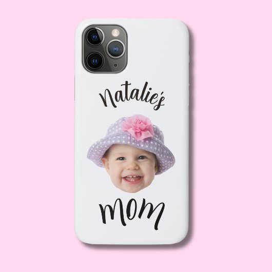かわいい子供 赤ちゃんの顔 写真 子供の名前 お母さん Case-Mate iPhoneケース