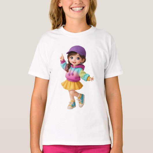 かわいい子供Tシャツデザイン Tシャツ (正面)