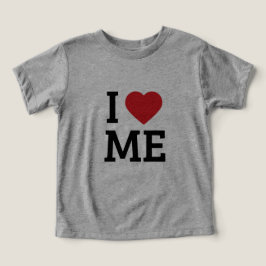 かわいい子供Tシャツ "I Love Me"