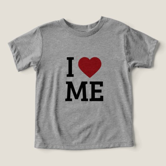かわいい子供Tシャツ "I Love Me" (デザイン正面)