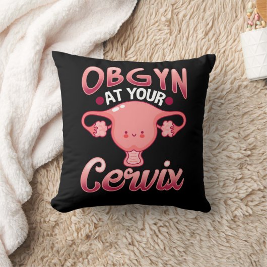 かわいい子宮頸産婦人科医オブギン クッション (ブランケット)