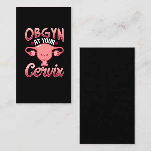 かわいい子宮頸産婦人科医オブギン 名刺 (正面/裏面)
