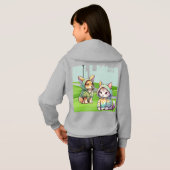 かわいい子最高の猫と友達 (裏面フル)