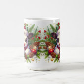 かわいい子牛のフェスティバルクリスマスアレンジメント コーヒーマグカップ (中央)