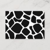 かわいい子牛のベビーシャワーディーパーラッフルチケット エンクロージャーカード (裏面)