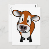 かわいい子牛 ポストカード (正面/裏面)