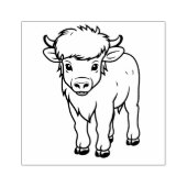 かわいい子牛 ラバースタンプ (インプリント)
