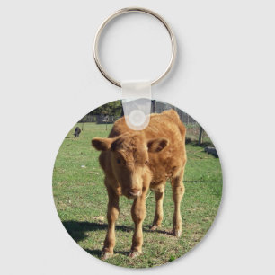かわいい子牛Keychain キーホルダー