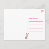 かわいい子犬おもしろいチワワの誕生日 ポストカード (裏面)