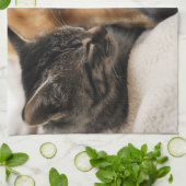 かわいい子犬および子ネコ キッチンタオル (折り畳み)