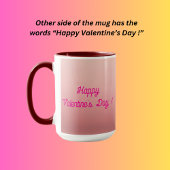 かわいい子犬がハートを抱えている マグカップ