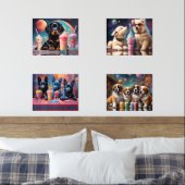 かわいい子犬が世界から飲むミルクシェイク (寝室)