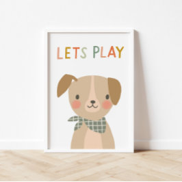 かわいい子犬が子供たちを遊救う ポスター
