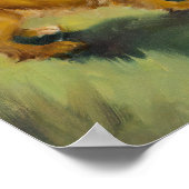 かわいい子犬たちと仲良し ポスター (角)