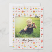 かわいい子犬たちダックシュント誕生日ポーティ 招待状 (裏面)