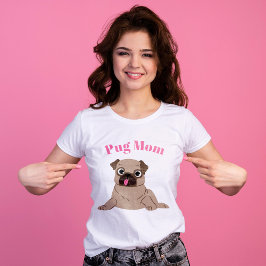 かわいい子犬たち「パグママ」 Tシャツ