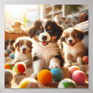 かわいい子犬たち ポスター