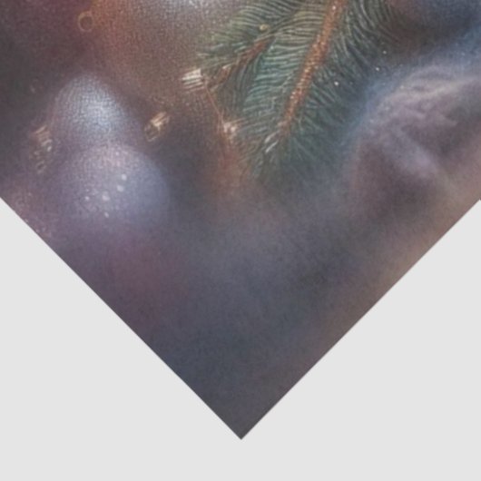 かわいい子犬とクリスマスツリーの休日のデコパージュ 薄葉紙 (詳細)