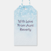 かわいい子犬とパーティーハット誕生日 ギフトタグ (裏面)