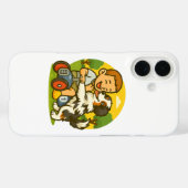 かわいい子犬と子供の遊び時間 Case-Mate iPhoneケース (裏面 (横))