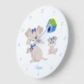 かわいい子犬と子犬|過去記事 ラージ壁時計 (傾斜)