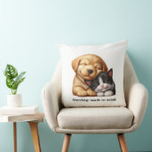 かわいい子犬と子猫の可愛い最高の友達 クッション (椅子)