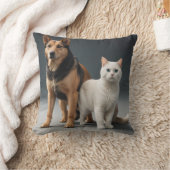かわいい子犬と子猫の枕クッション クッション (ブランケット)
