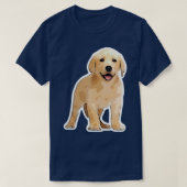 かわいい子犬と犬のデザインラブラドール Tシャツ (デザイン正面)